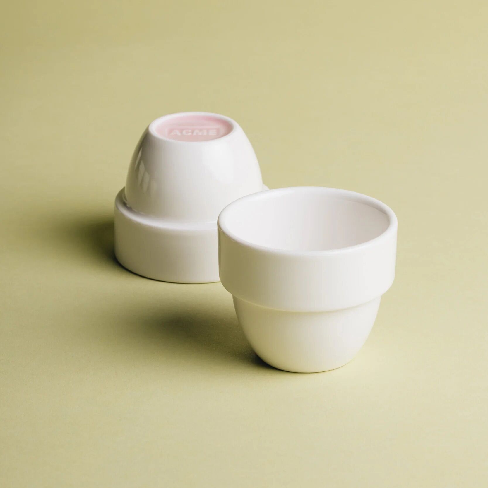 Acme Taster Cup Medium 110ml Pembe Taban Beyaz