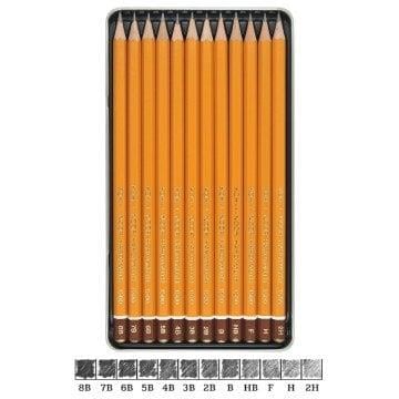 Koh-i Noor Profesyonel 1502/II 8B-2H Dereceli Metal Kutu Kalem Seti
