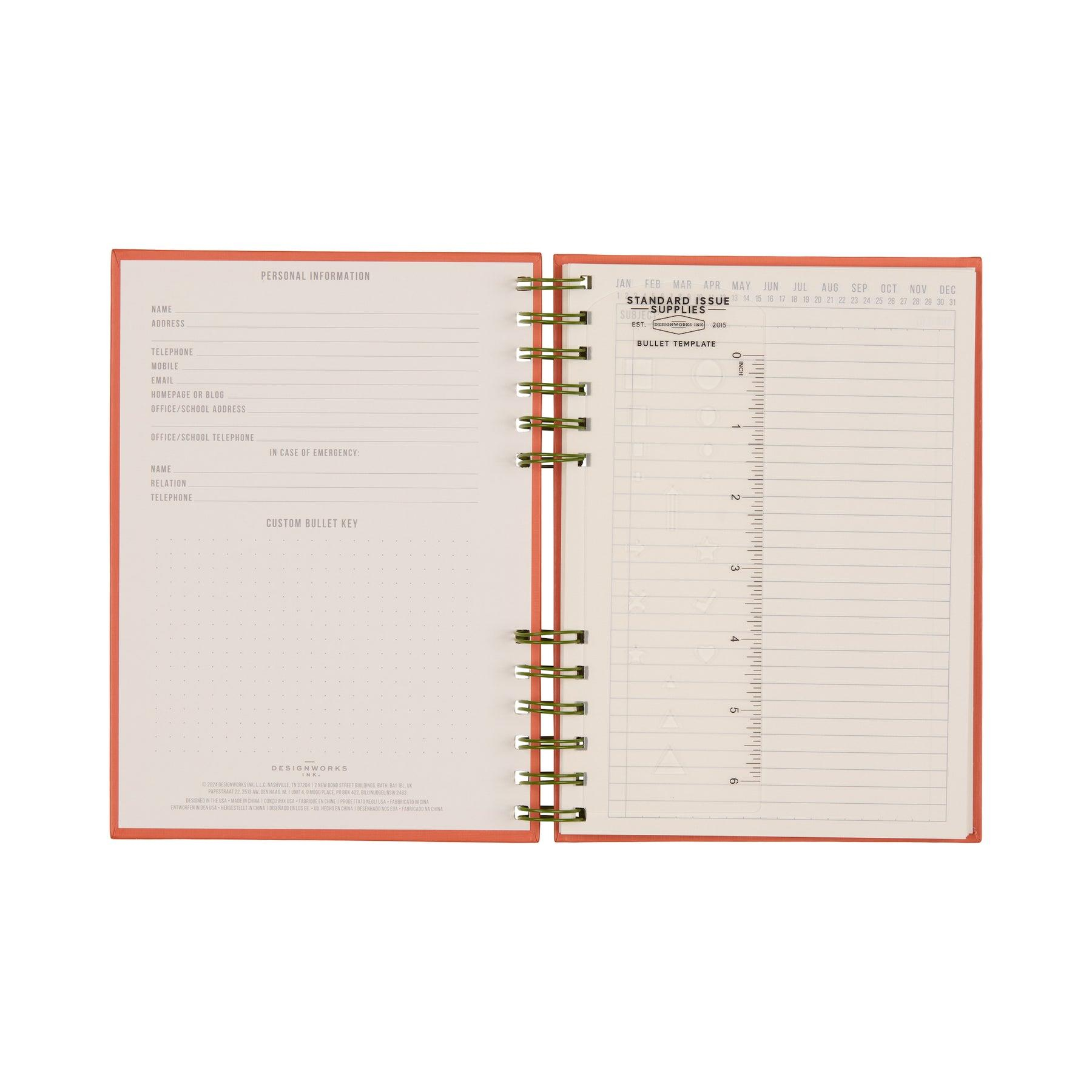 DesignWorks Ink Standart Issue Defter - Army Green & Chili