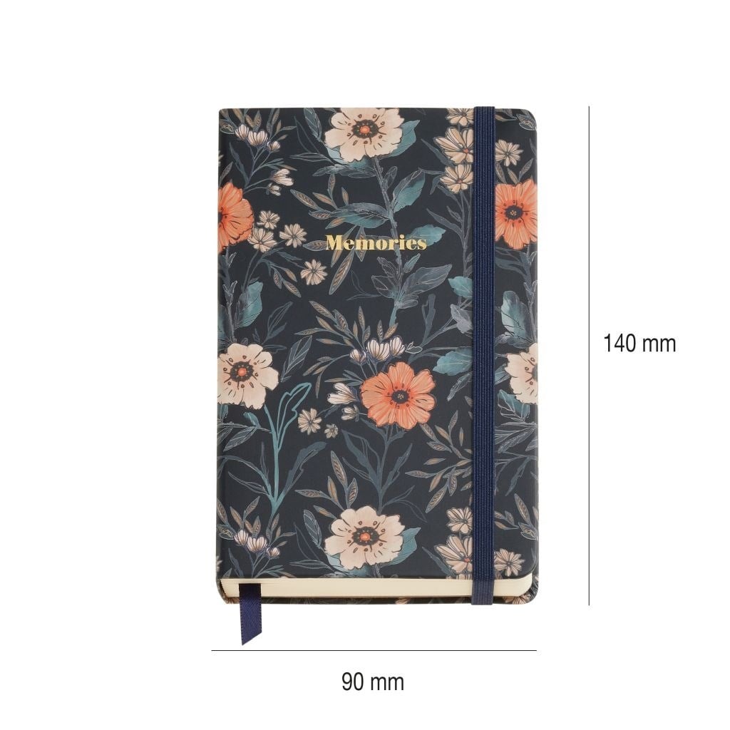 Miquelrius A6  British Bloom- 200 gr Çizgisiz Kalın Kapak  Defter