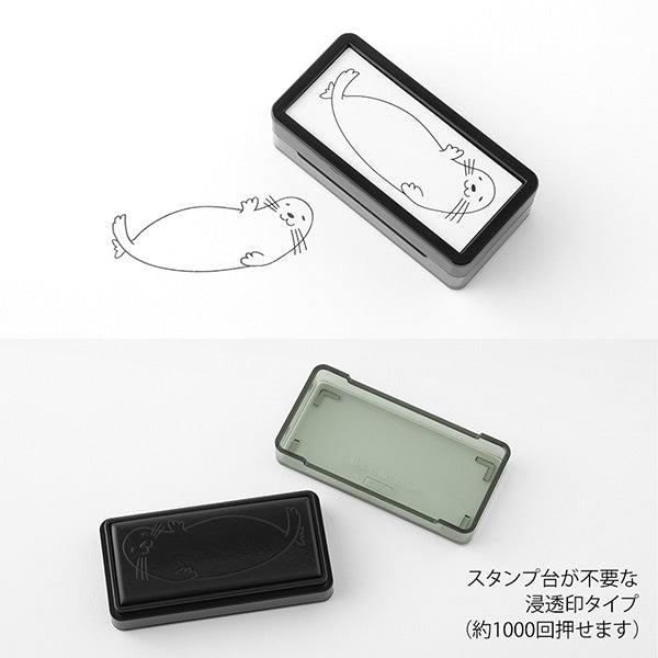 Midori Paintable Penetration Stamp Damga - Half Size - Seal 35506006