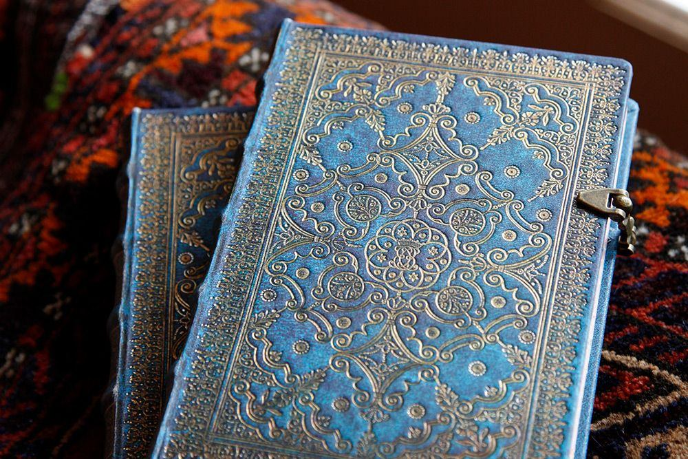 Paperblanks Azure Equinoxe Sert Kapak 18x23 cm Çizgisiz Defter PB2679-2