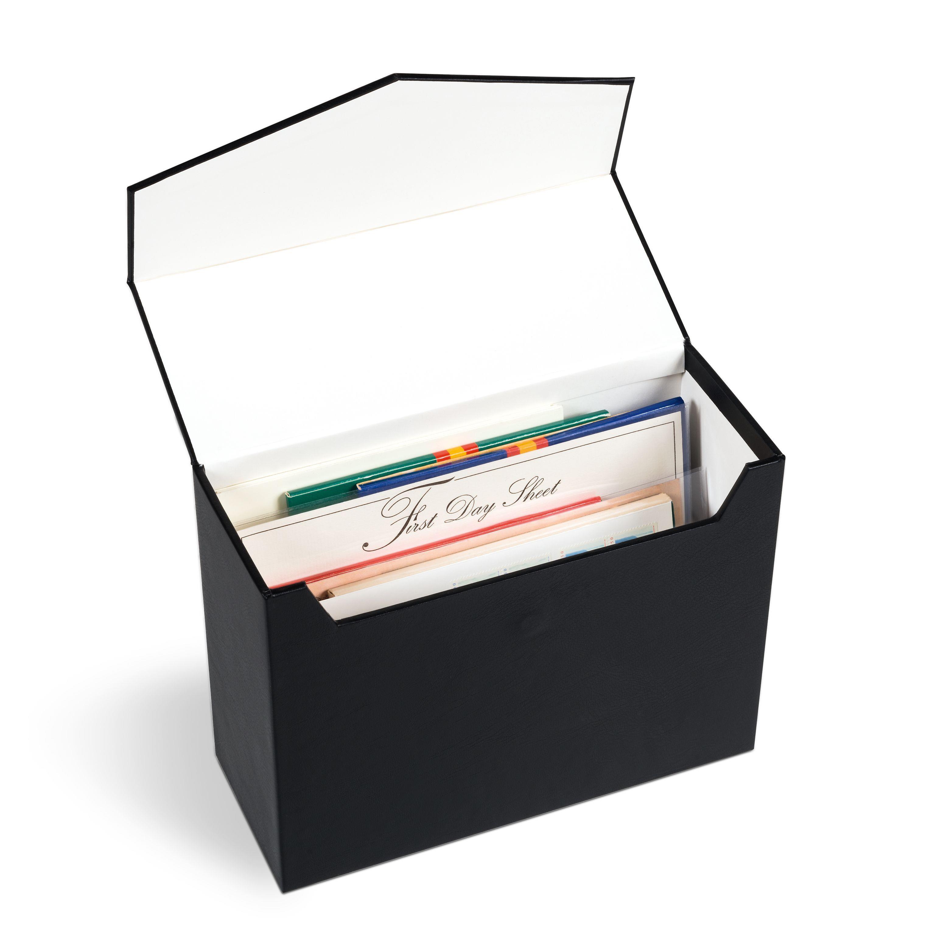 Leuchtturm LOGIK Mini Arşiv Kutusu, Siyah Boyut 220 X 168 mm (Kartpostal, FDC, Kağıt Para, Zarf, Mektup ve Biletler için) (Ref. No.: lu359414)
