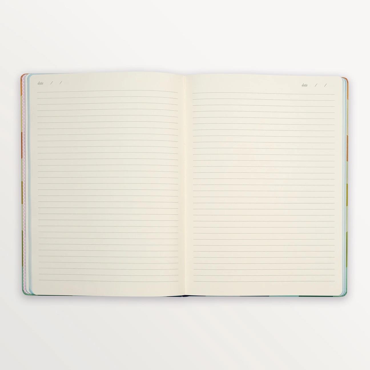EPISODE STRIPE SPECTRUM CIRCLE  XL CASEBOUND NOTEBOOK