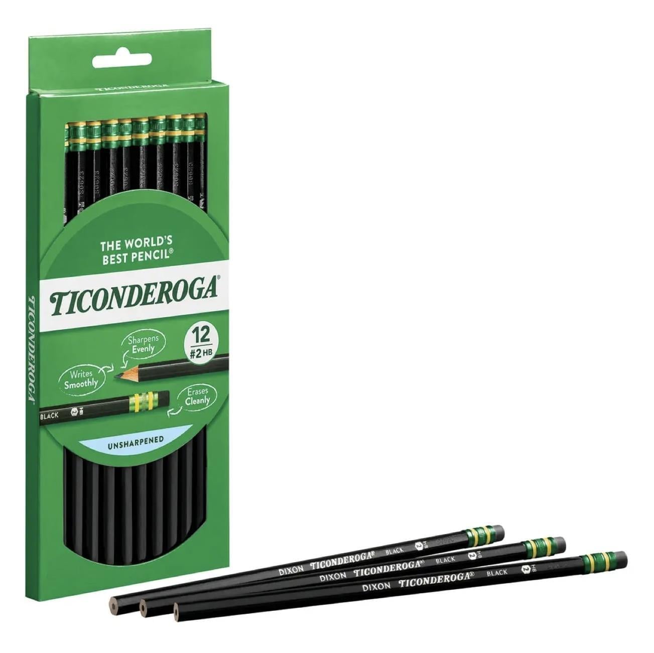 Dixon Ticonderoga The World's Best Pencil Siyah 12'li Kurşun Kalem