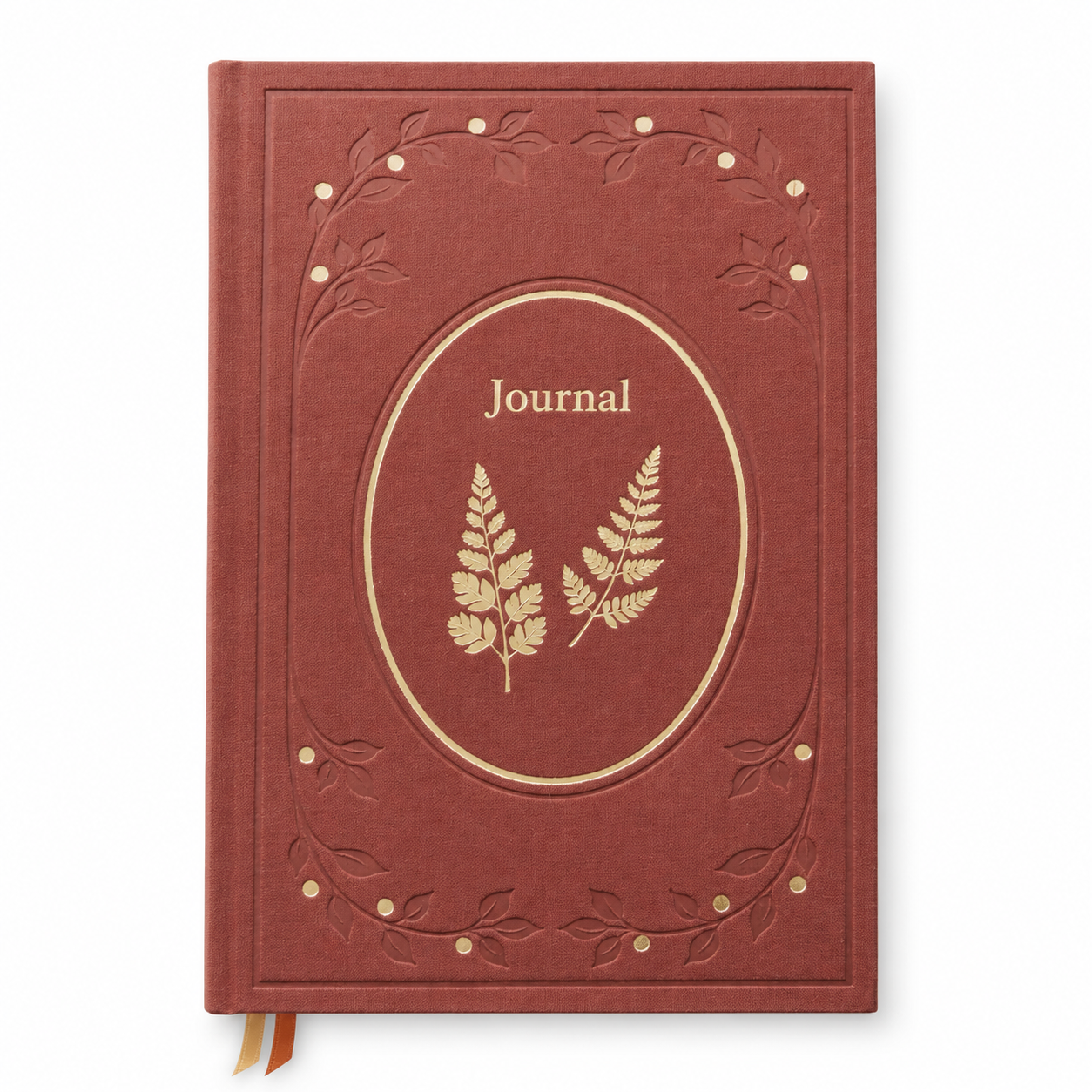Nova Crafts Keten Journal Yaldız Kenar Çizgili Defter 17x24 cm. 110 gr. Ivory 200 sy. Burgundy