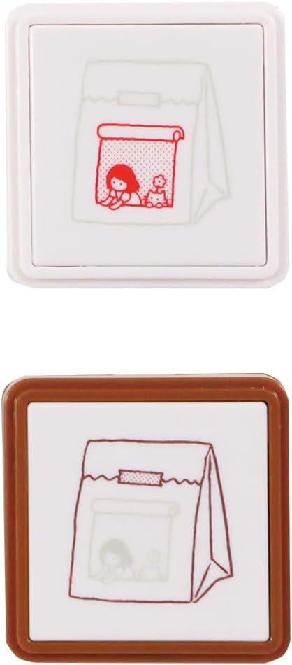 Kutsuwa Stamp Hanko Girl House DE013E