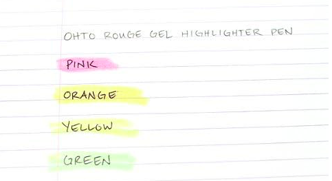 Ohto Rouge Gel Fosforlu Kalem Pembe 