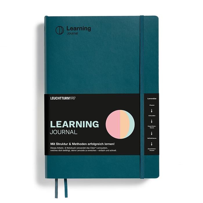 Leuchttrum 1917 Learning Journal Composition (B5), Flexcover, Pacific Green, 367500