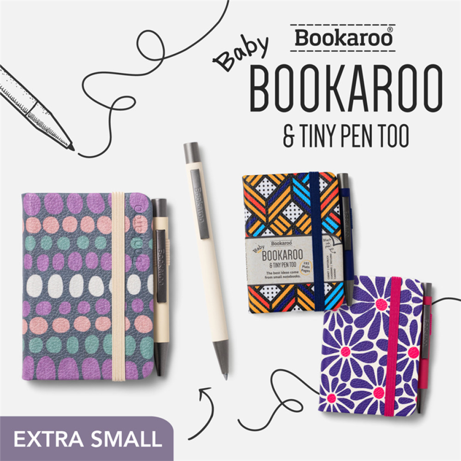 IF Bookaroo A7 Pastel Koyu Gri Defter+Kalem Palmiye 38207