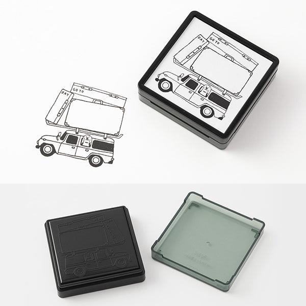 Midori Paintable Penetration Stamp Damga - Large Size - Travelling 35391006
