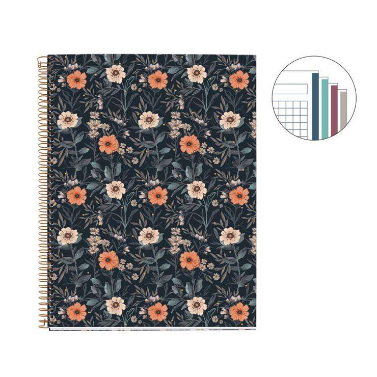 Miquelrius A4 70gsm 100 Yaprak Telli Kareli British Bloom Defter