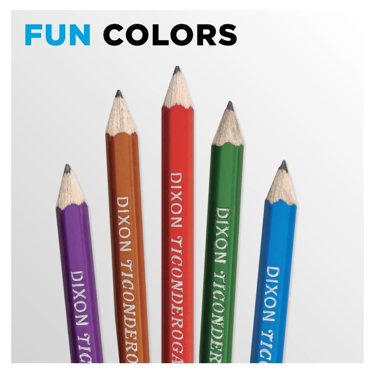 Dixon Ticonderoga The World's Best Pencil Assorted Colors 10'lu Kurşun Kalem