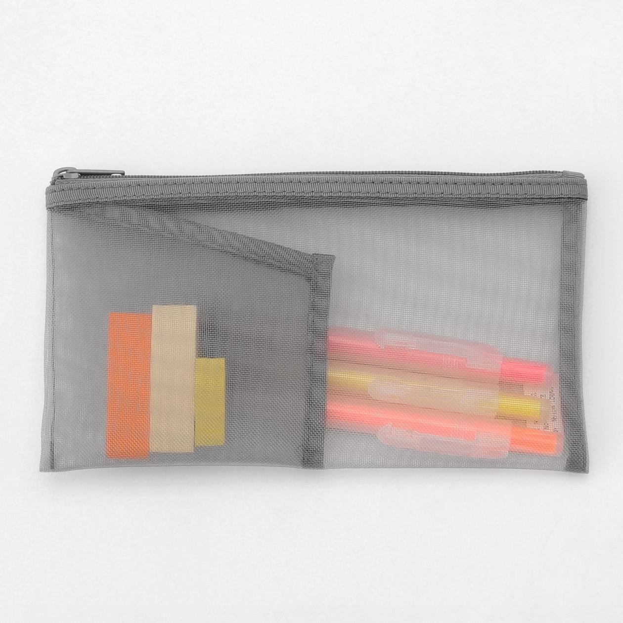 Muji Mesh Pen Case with Pocket Cepli Kalem Çantası