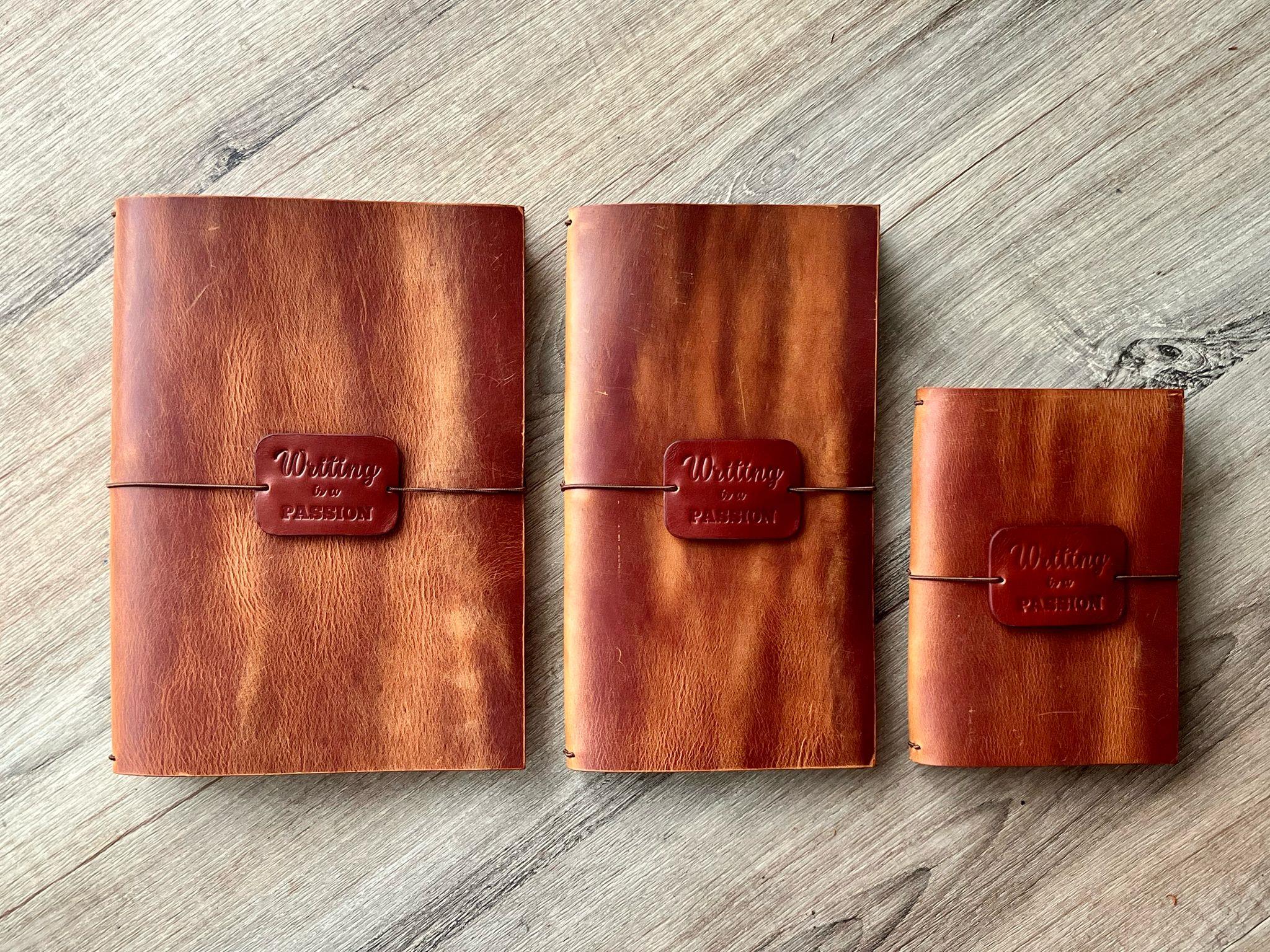 Aegan Leather Regular Size Deri Defter Kılıfı Siyah 