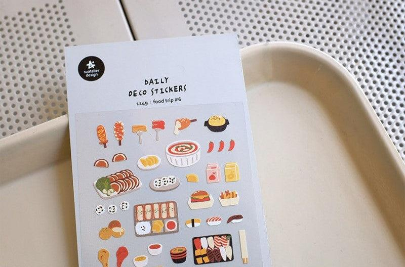 Suatelier Deco Sticker Food Trip #6