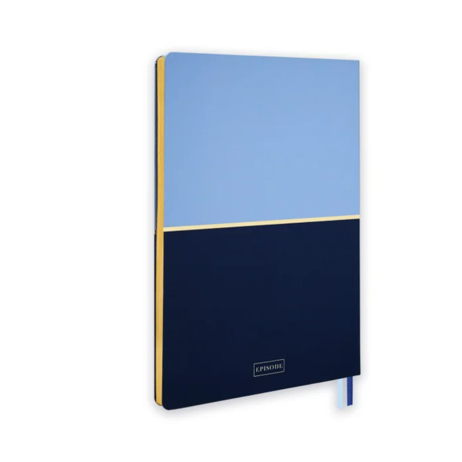 Episode Colourblock Duo Periwinkle Midnight XL Sert Kapak Defter