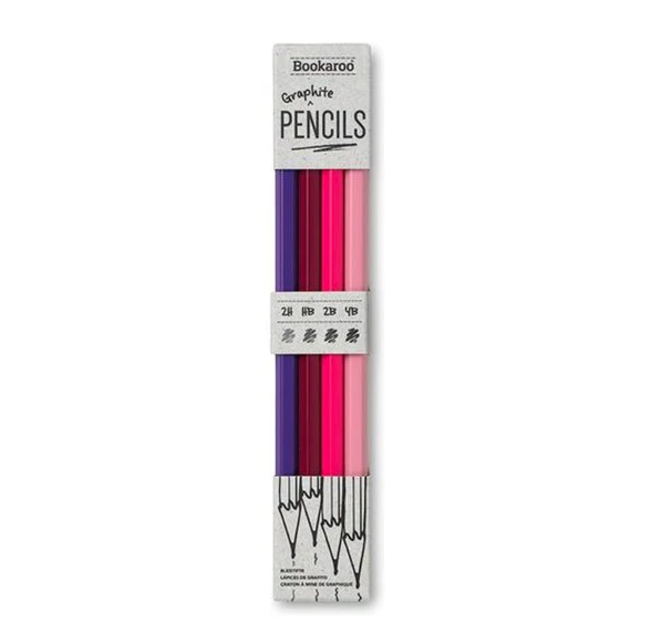If Bookaroo Graphite Kurşun Kalem Seti Pembe