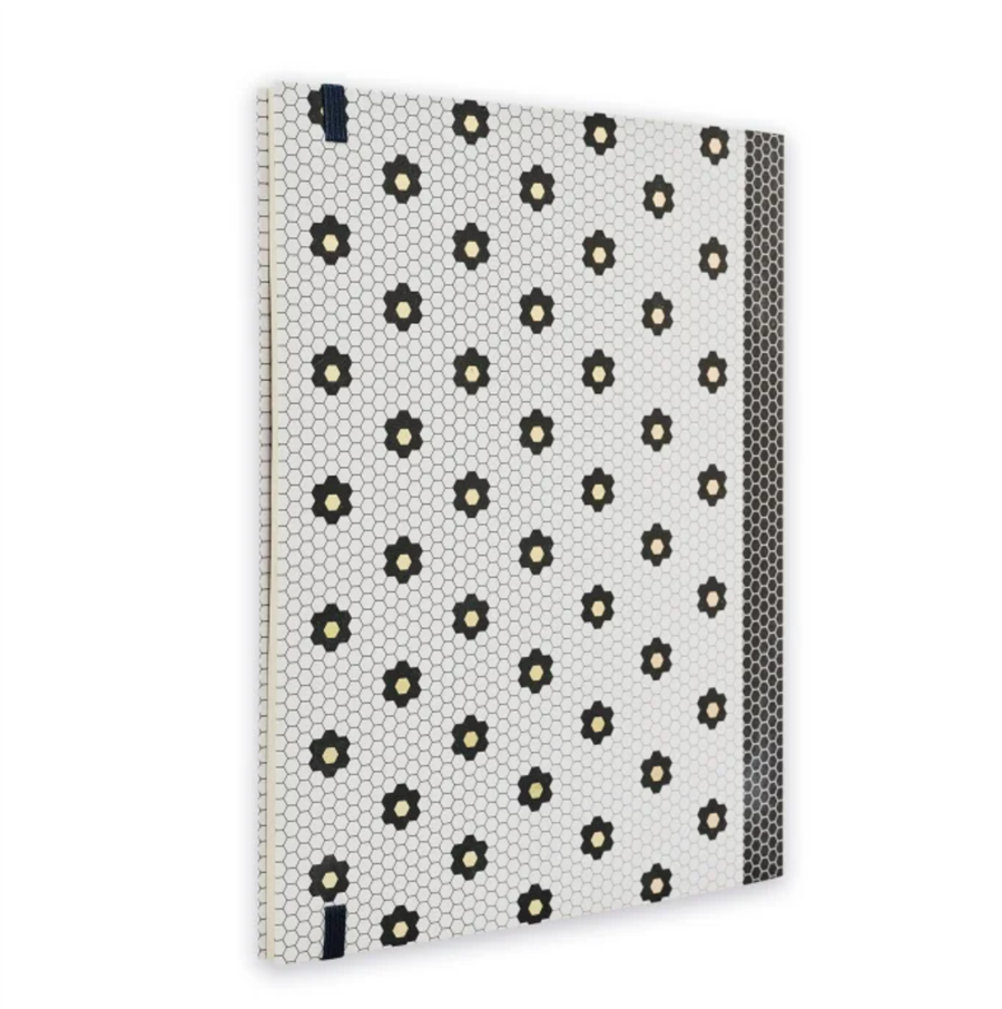 Episode Monochrome Hexagon Mosaic XL Perfect Bound Defter