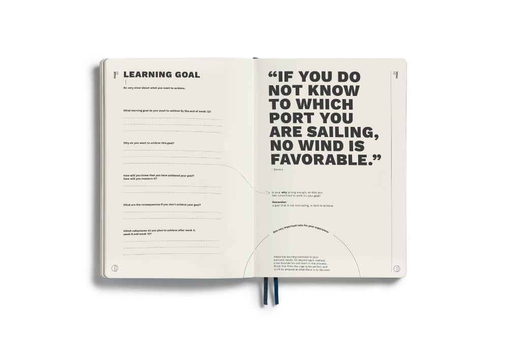 Leuchttrum 1917 Learning Journal Composition (B5), Flexcover, Black, 367497
