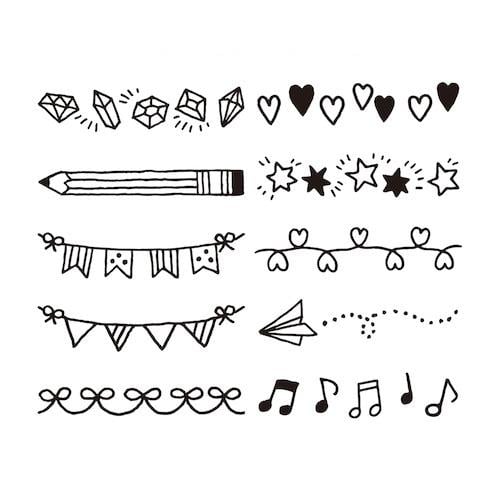 Midori Stamp, rotary stamp, motif pattern 