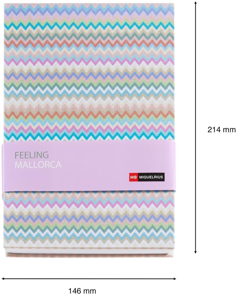 Miquelrius Mallorca Collection 14 x 20 cm Zig Zag Noktalı Defter  