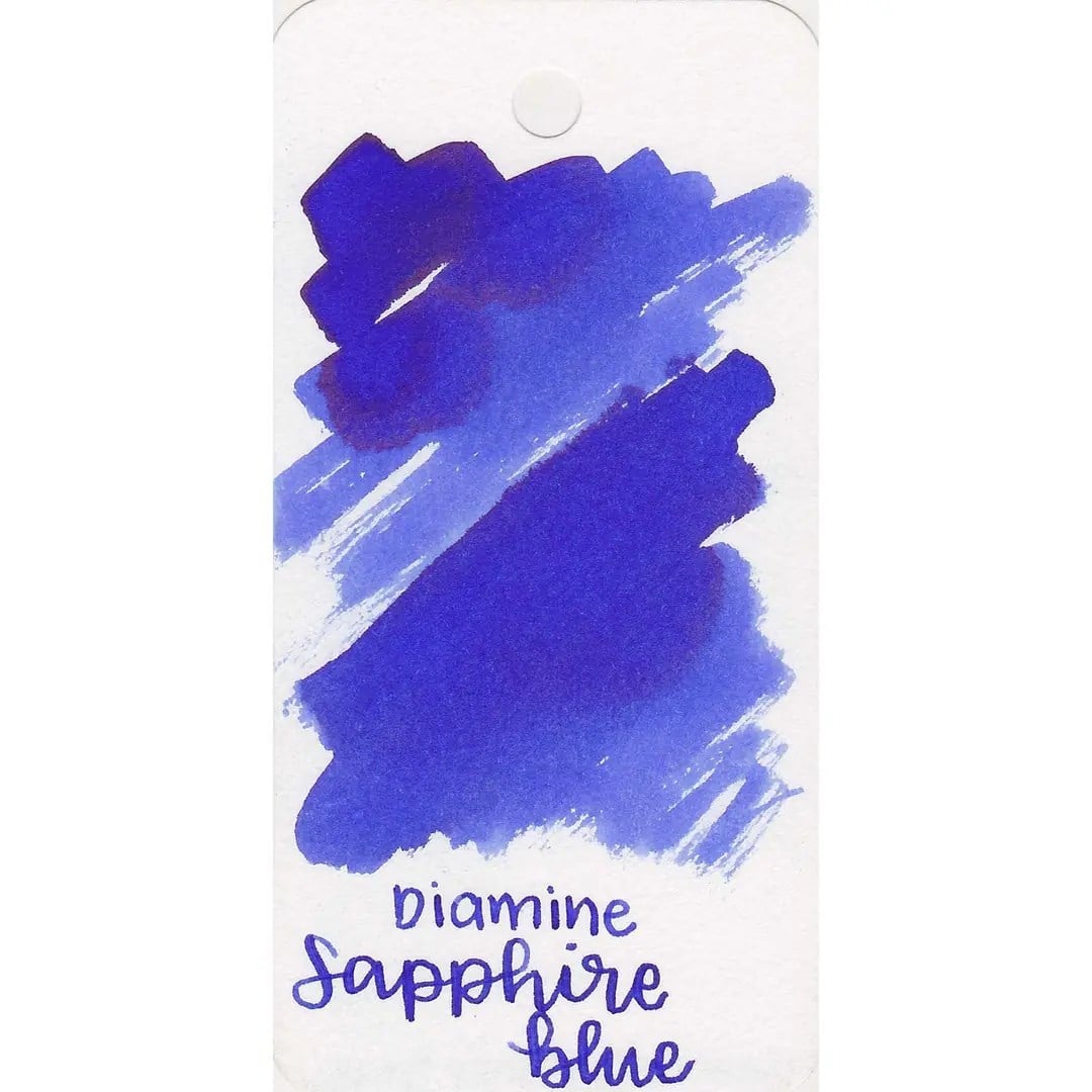 Diamine Mantar Kapak Cam Şişe 12'li Kartuş Seti Sapphire Blue