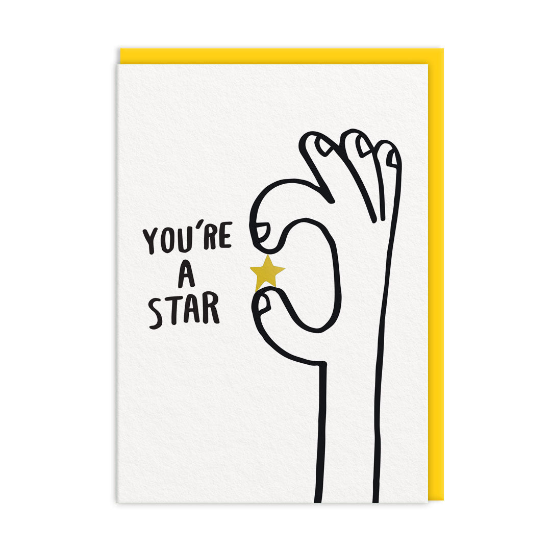 Ohh Deer Ashkahn Tasarımı A6 Kartpostal You're a Star 11167