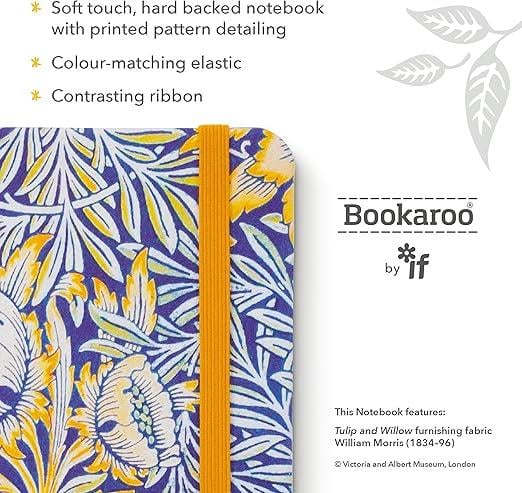 IF Bookaroo Pocket (A6) Notebook Journal Çizgili Defter  -  Morris Tulip & Willow