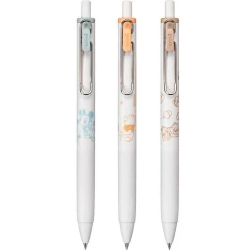 Mitsubishi Pencil Uni-Ball One 0.38 mm Limited Edition Jel Kalem Seti Mickey Mouse and Winnie the Pooh 