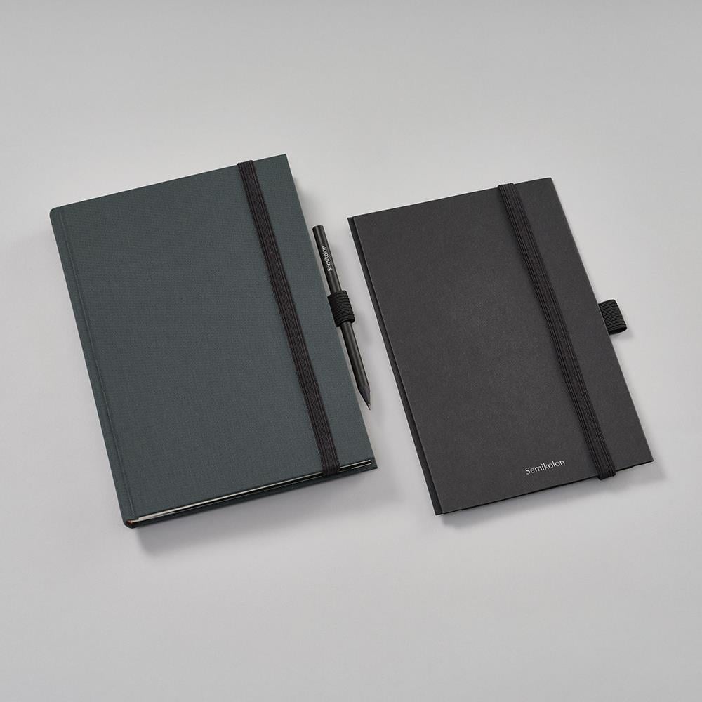 Semikolon Patch Pocket (Defter Körüğü), A5, Heritage Line Pure, black