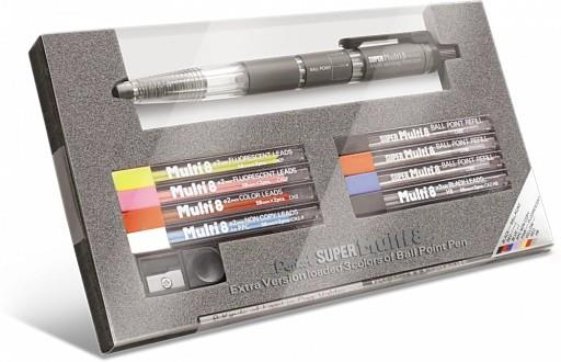 Pentel Pencil Lead Holder and Lead Set, Multi 8 Set 2.0 mm Kalem, Kalemtraş ve 8 Adet Uç Classical Colors