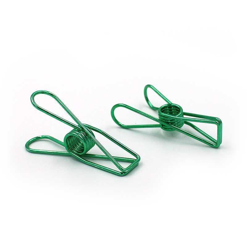 Kayigo Tiny Paslanmaz Çelik Mini Mandal 12'li Green