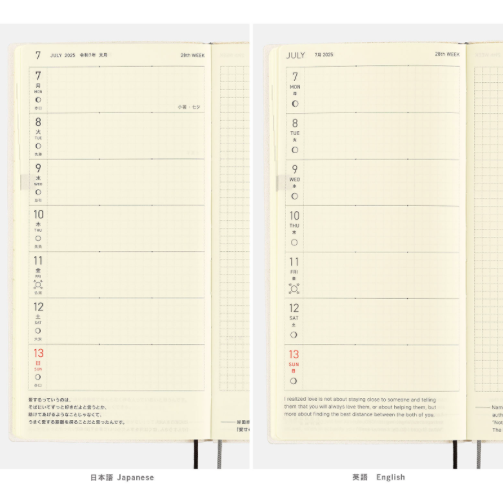 Hobonichi Techo Weeks 2025 Mega Colors: Star Dust