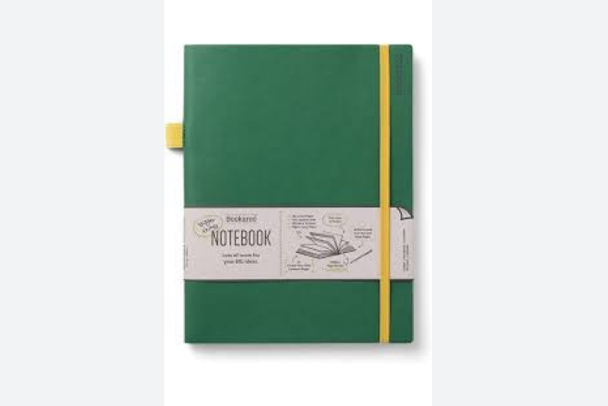 IF Bookaroo Bigger Things Notebook Journal Çizgili Defter - Forest Green 