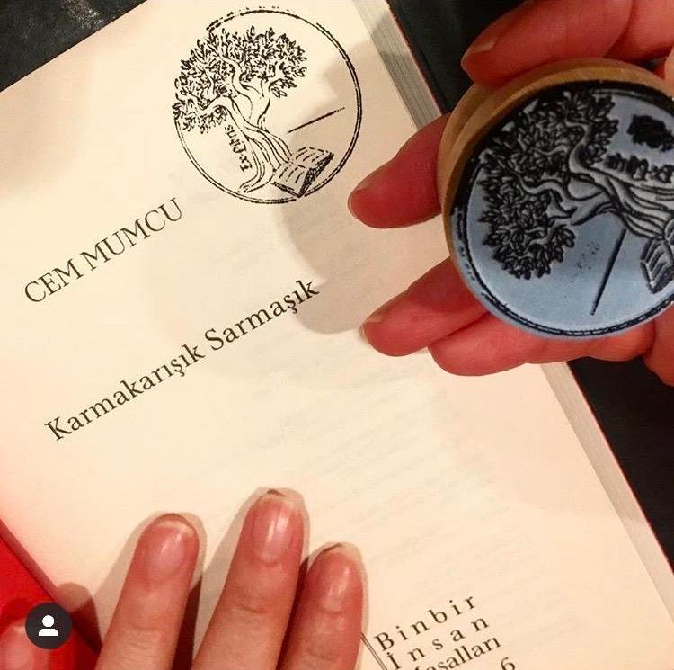Art'n Smile Hand Made Exlibris Kitap Mührü Damga - Athena'nın Ağacı