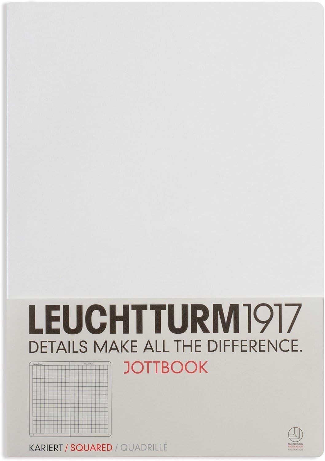 Leuchtturm1917 Jottbook A4 Kareli Beyaz Kapak 339922