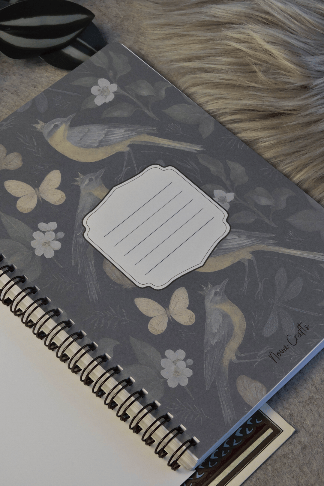 Nova Crafts Terzi Dikiş Garden Siyah Noktalı Defter