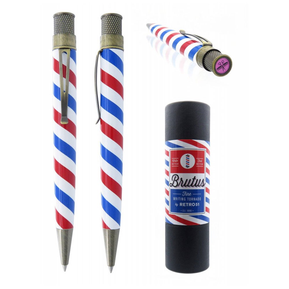 Retro 51 Tornado Metalsmith Brutus Barber Roller Kalem VRR-2118