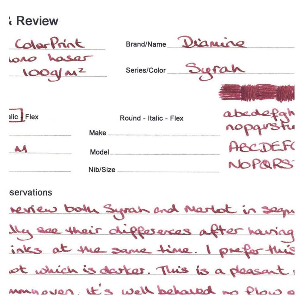 Diamine Şişe Mürekkep 30ml Syrah