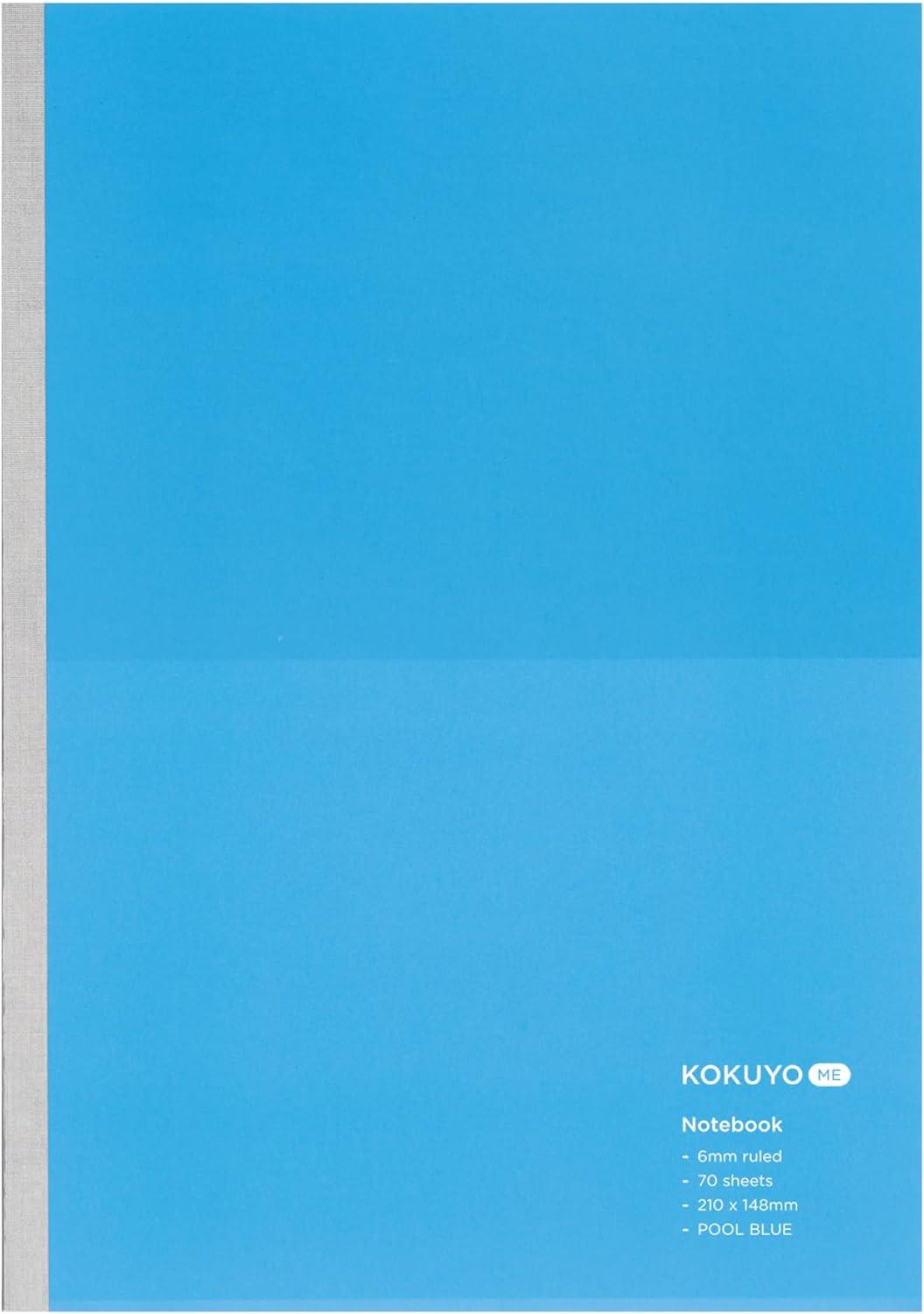 Kokuyo Me 70 Sayfa, Çizgili, A5 Defter Pool Blue