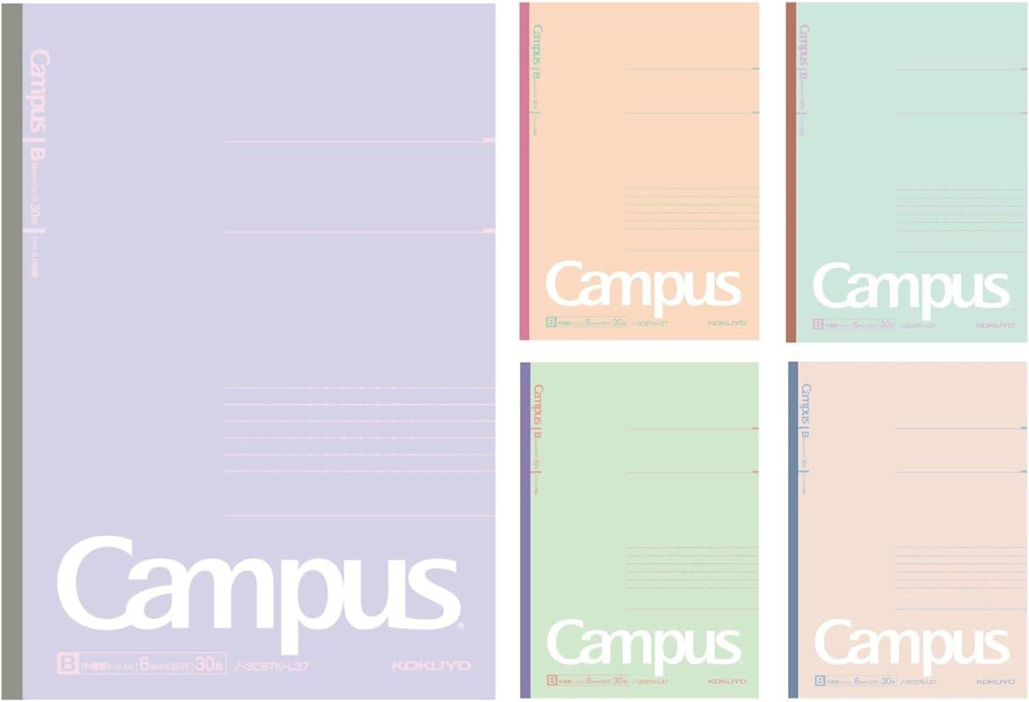 Kokuyo Campus Limited Edition Mineral Colors 5 Defter Seti Çizgili, B5