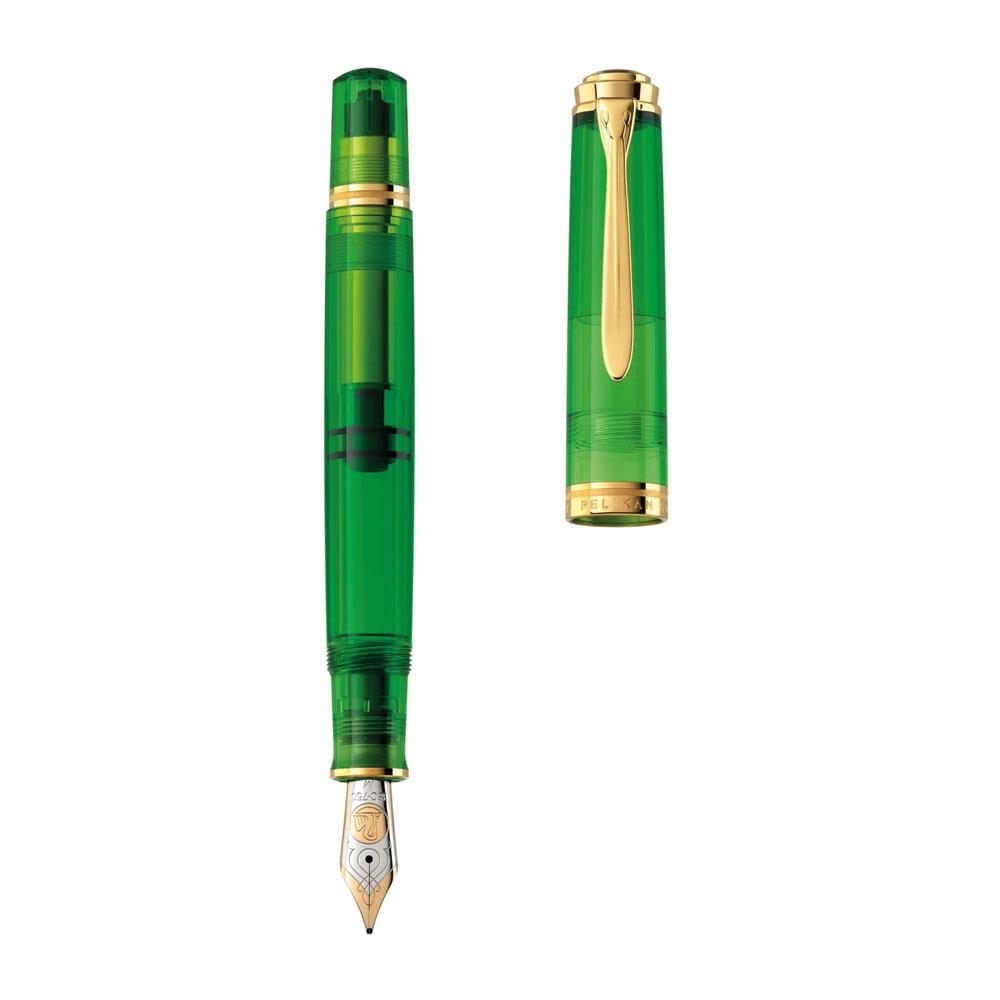 Pelikan Souveran M800 Dolma Kalem Green Demonstrator F Uç
