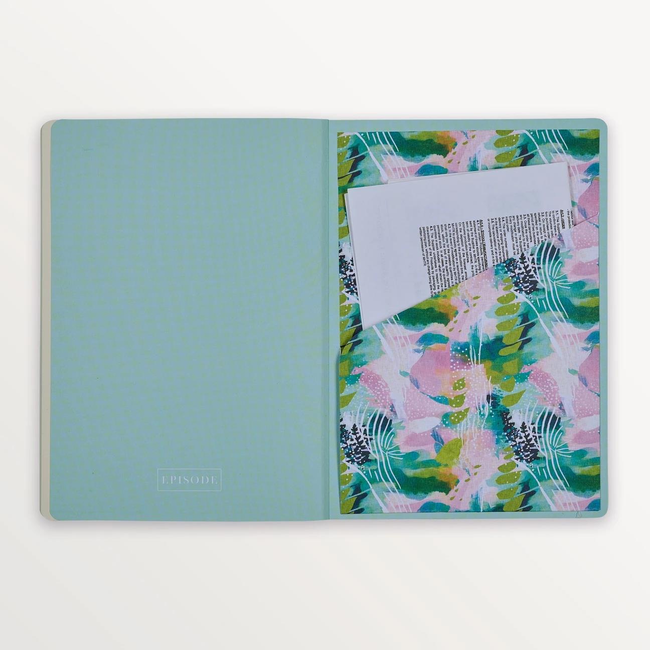 EPISODE TO THE SHORE BRIGHT CORAL A5 PERFECT BOUND NOTEBOOK