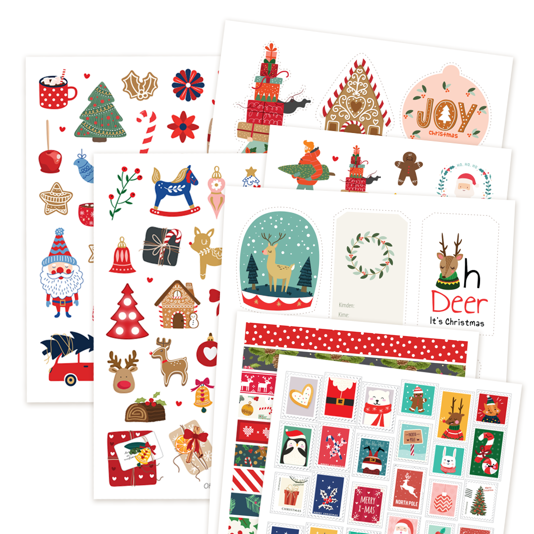 Oh Deer! Sticker, Washi Bant ve Kesme Süsleme Seti