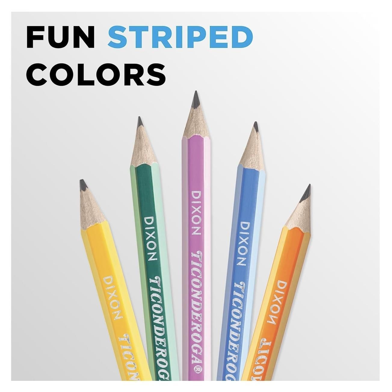Dixon Ticonderoga The World's Best Pencil Striped New 10'li Kurşun Kalem