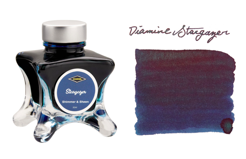 Diamine Inkvent Red Shimmer&Sheen Stargazer 2022