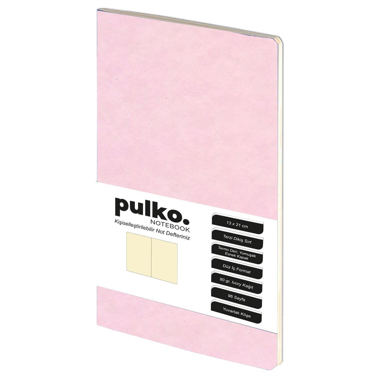 Pulko Terzi Dikiş 13x21 cm Çizgisiz Defter Pudra