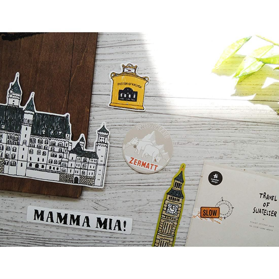 Suatelier Travel Luggage Sticker Pack Valiz Etiket Seti - Some Place