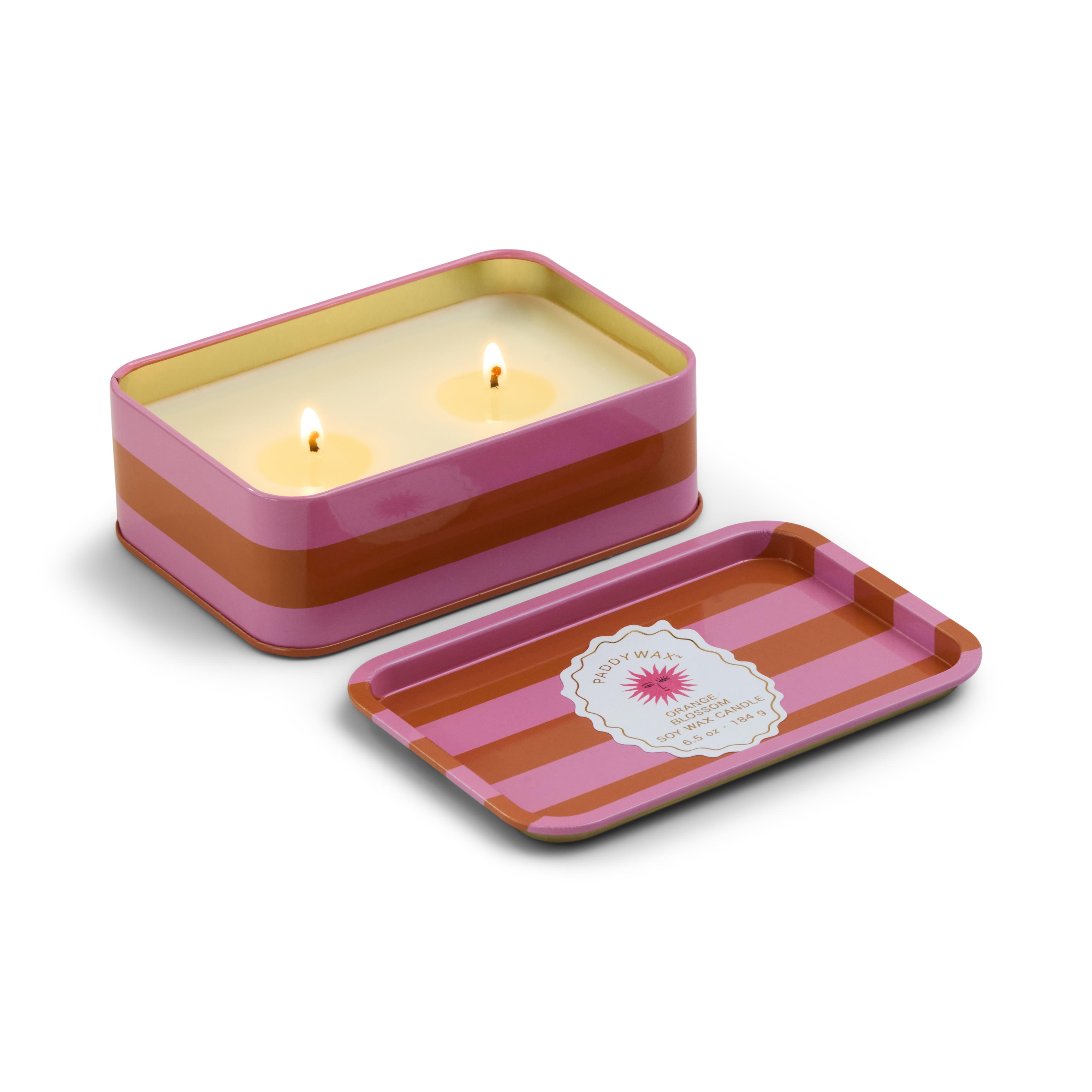 Paddywax A Dopo 184g Sun Printed Tin Candle - Orange Blossom Mum